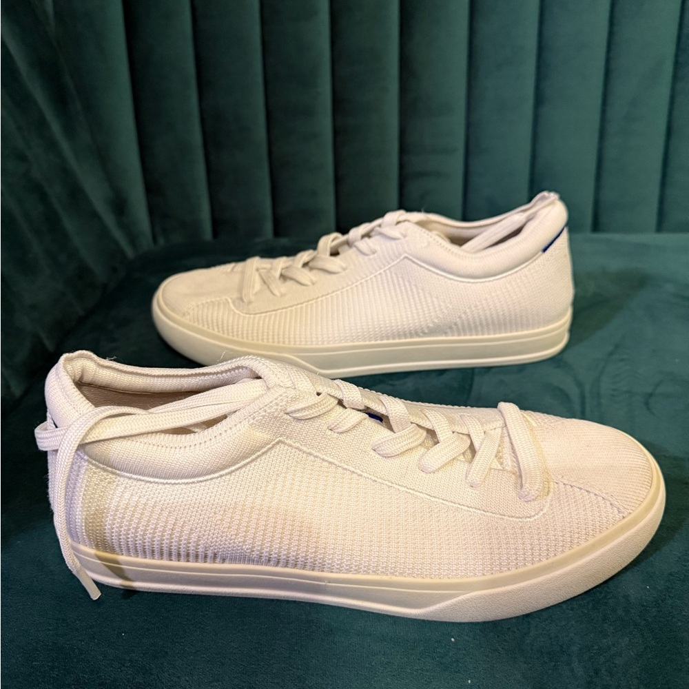 Rothy’s The Lace Up Sneaker in White - Picture 7 of 8